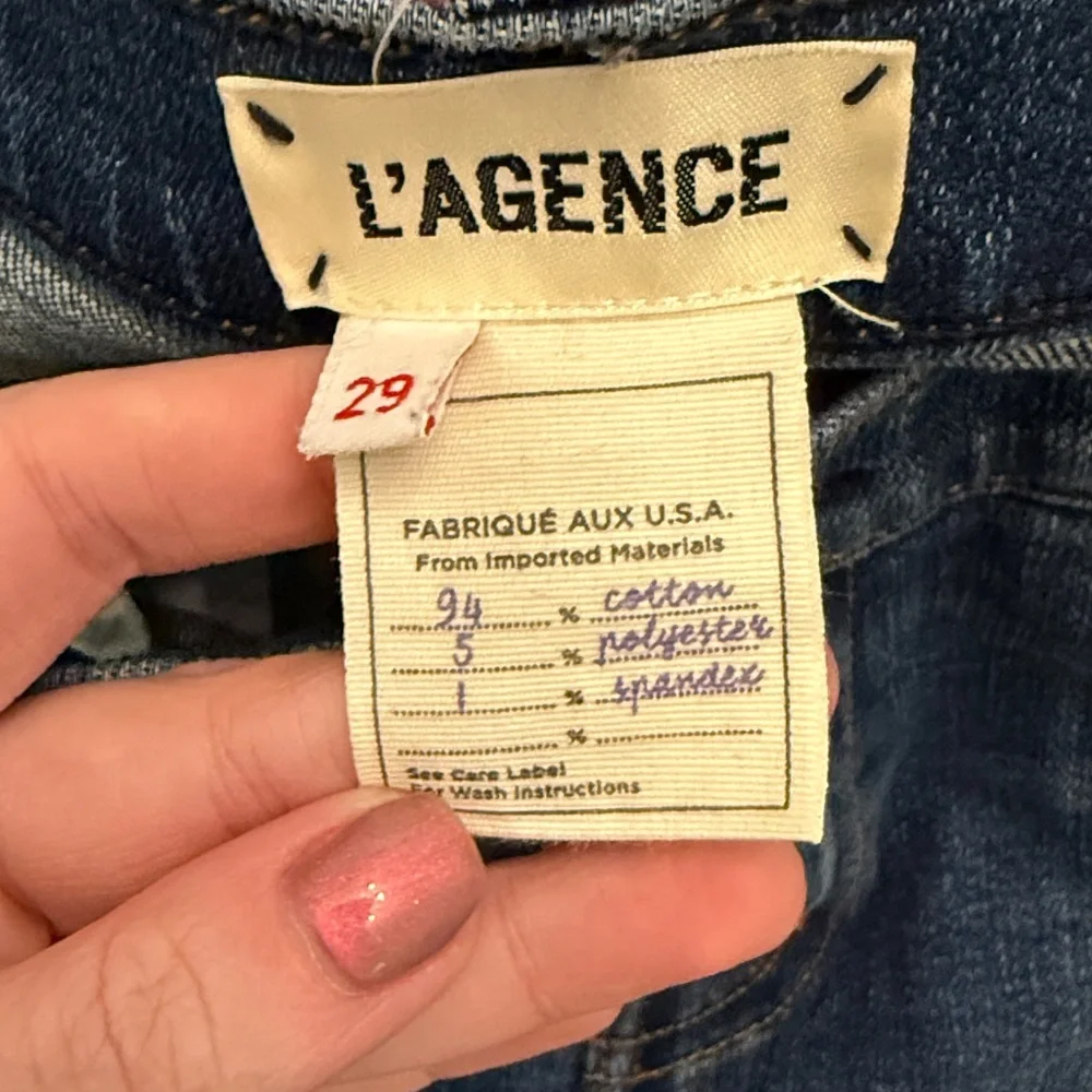 L’Agence Ripped Denim Designer Jeans Size 29 - Picture 5 of 8